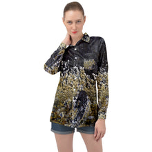 Load image into Gallery viewer, Long Sleeve Satin Shirt - Brine and Barnacle Design