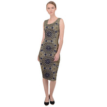 Load image into Gallery viewer, Sleeveless Pencil Dress - Brine and Barnacle Pattern