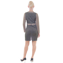 Load image into Gallery viewer, Button Long Sleeve Dress - Solid with Sunlit Iris Accent