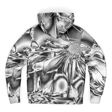 Load image into Gallery viewer, Microfleece Zip Up Hoodie - Chrome Daisies Design