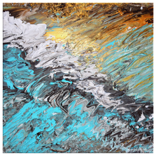 Load image into Gallery viewer, Canvas Wrap Square Frame - Abstract Sand and Surf Design