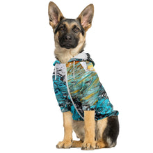 Load image into Gallery viewer, Dog Zip Up Hoodie - Abstract Sand and Surf Painting