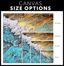 Load image into Gallery viewer, Canvas Wrap Square Frame - Abstract Sand and Surf Design