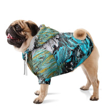Load image into Gallery viewer, Dog Zip Up Hoodie - Abstract Sand and Surf Painting