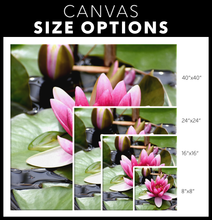 Load image into Gallery viewer, Canvas Wrap Square Frame - Lily Pad Design